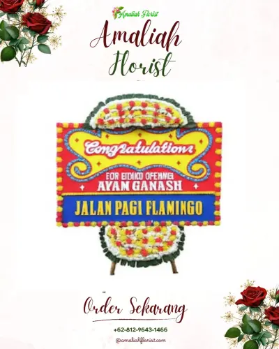 Bunga Papan Congratulation di Karamat